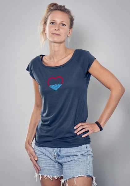 Bayerisches Shirt Frauen Love Wave von Aloha BAVARIA