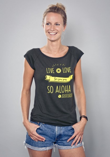 Bayerisches Shirt Frauen Live Love von Aloha BAVARIA
